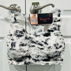 No Boundaries Black & White Racerback Bralette